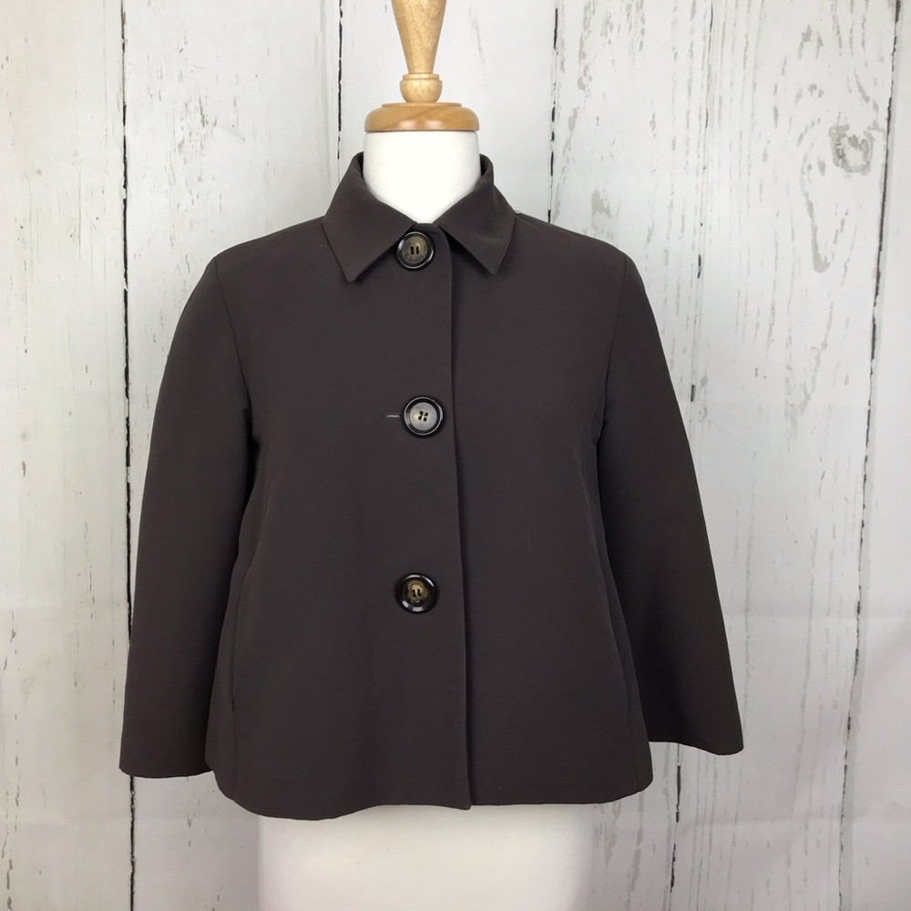 Louis Vuitton Uniformes Cropped Brown Blazer